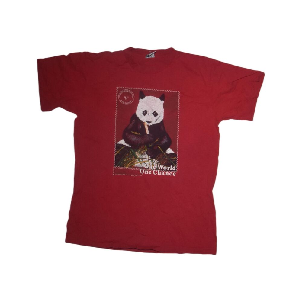 Vintage 90s American Eagle Panda Postage Single Stitch T-Shirt - L
